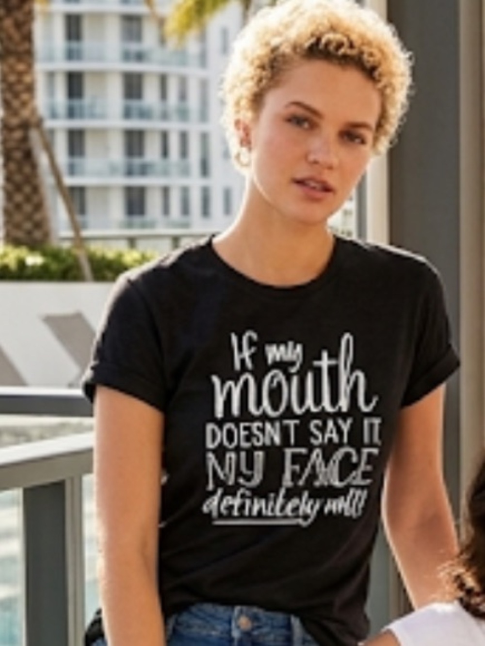 NWT “IF MY 👄 MOUTH DOESN’T SAY IT” TEE